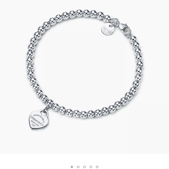 Tiffany & Co Heart Charm Bracelet - Picture 1 of 3